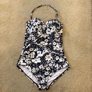 Anne Cole floral one piece bathing suit